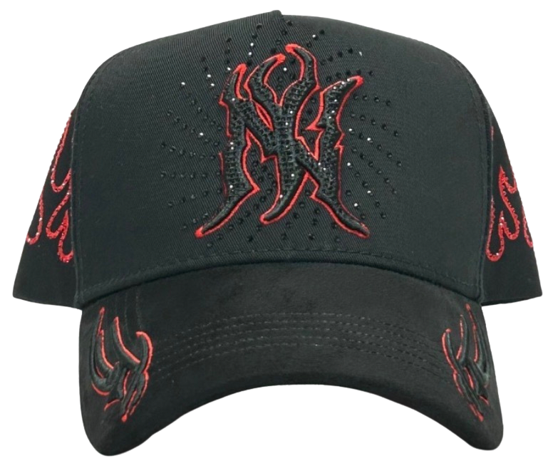 GORRA NY RED FIRE CRYSTAL