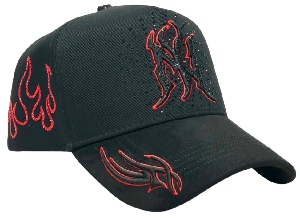 GORRA NY RED FIRE CRYSTAL