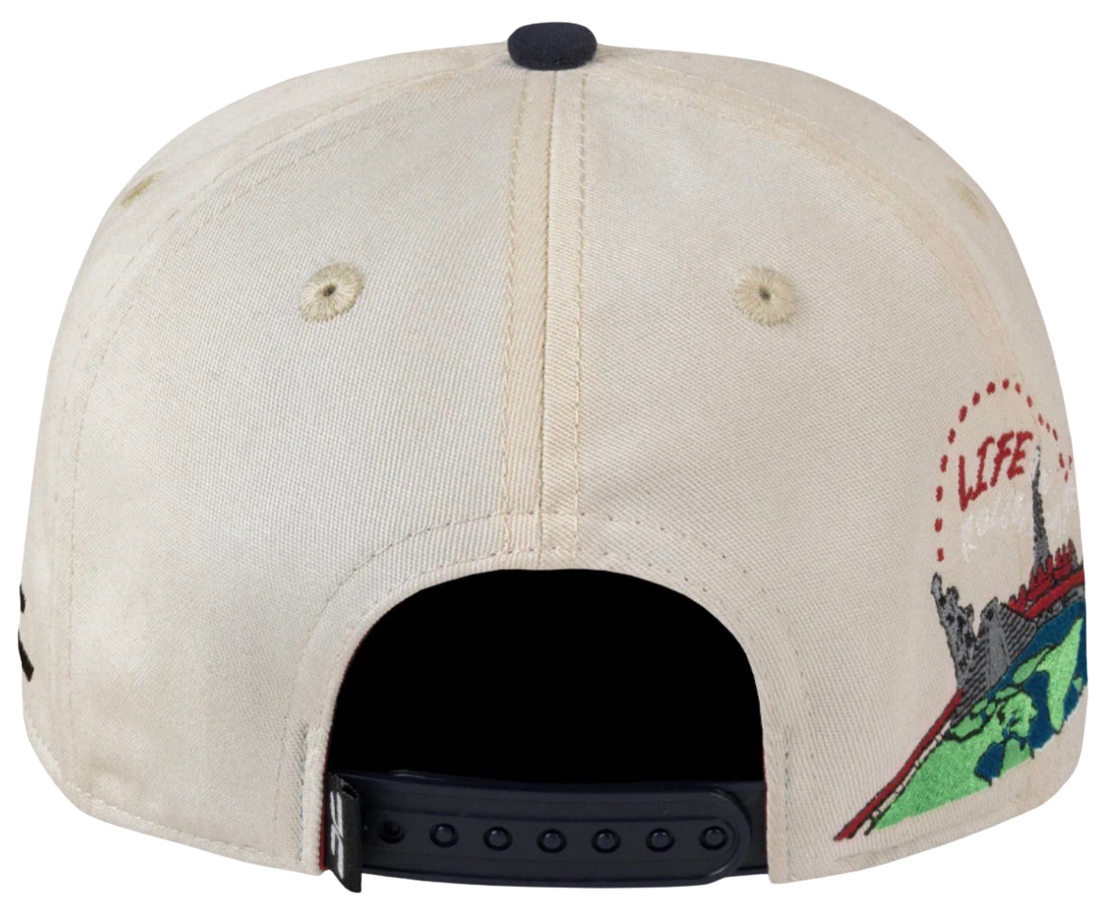 UNIVERSITY OF LIFE BEIGE NAVY CURVE