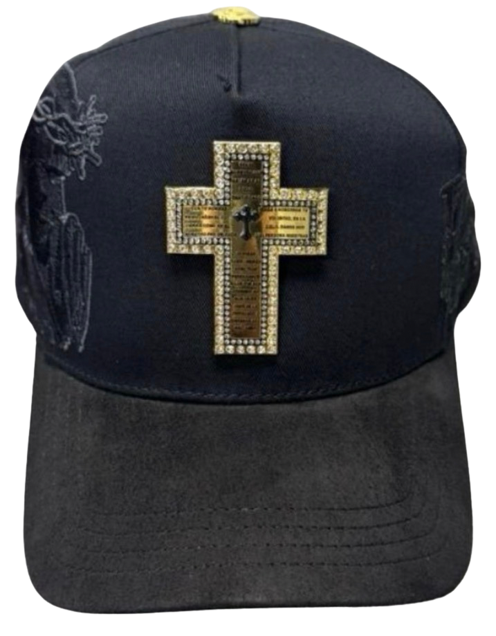 GORRA CRUZ DORADA DIOS POR DELANTE