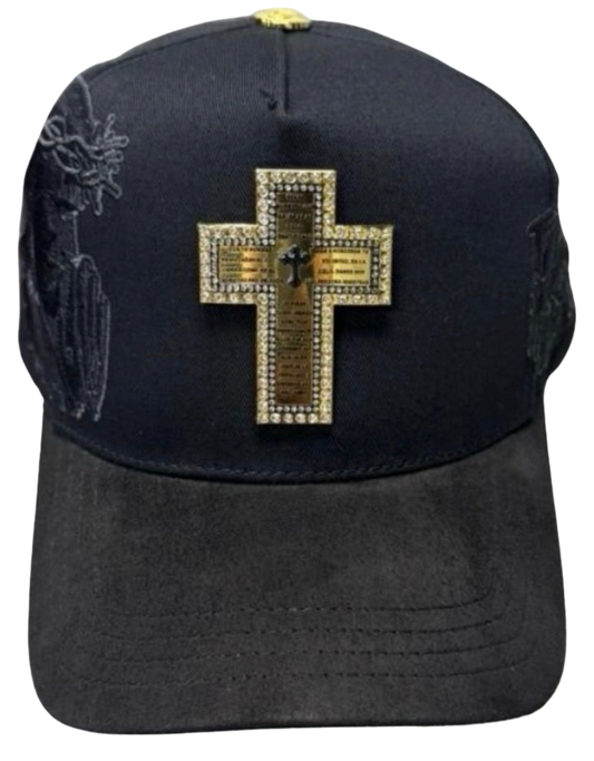 GORRA CRUZ DORADA DIOS POR DELANTE