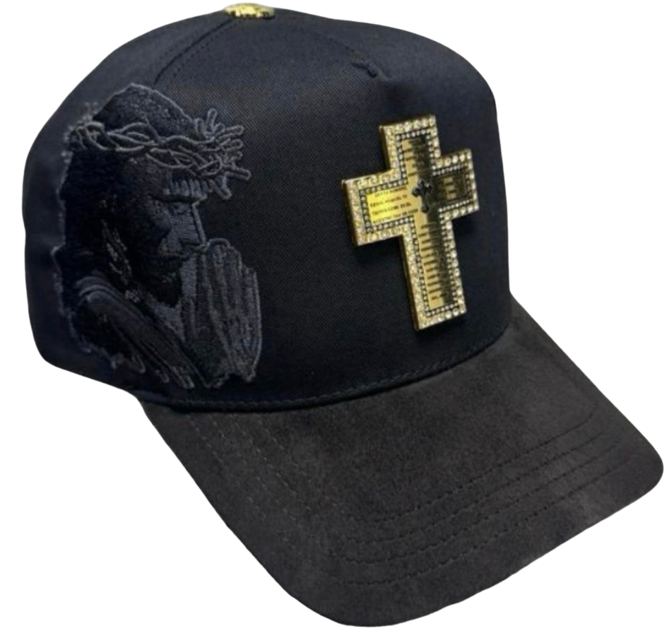 GORRA CRUZ DORADA DIOS POR DELANTE